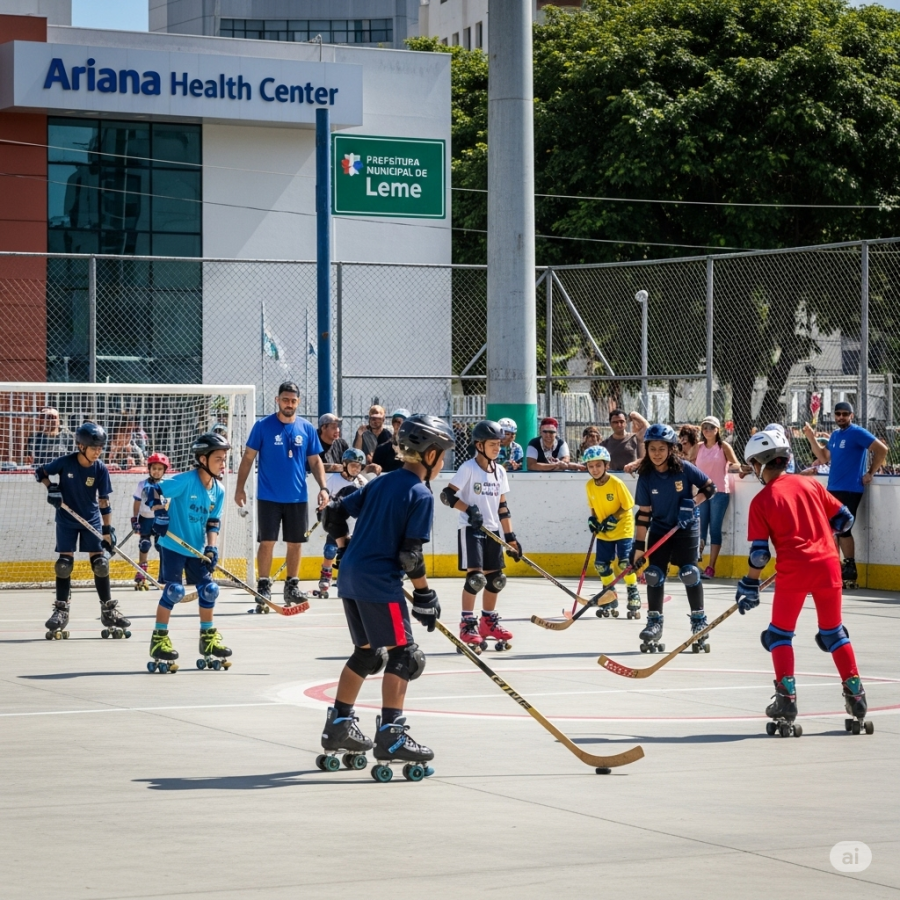 Hóquei em Leme: Um esporte novo conquista a quadra do Ariana