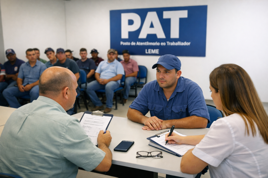 Usina São João realiza processo seletivo no PAT de Leme com cerca de 50 candidatos