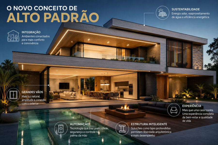 O luxo mudou: o que realmente define uma casa de alto padrão em 2026?
